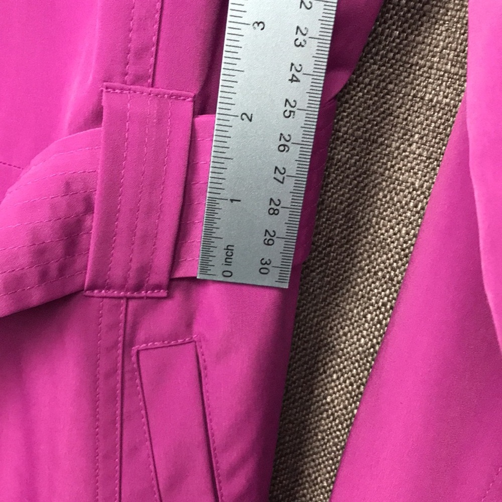 London Fog Trench Coat Magenta / Purple Size Small - Picture 11 of 16